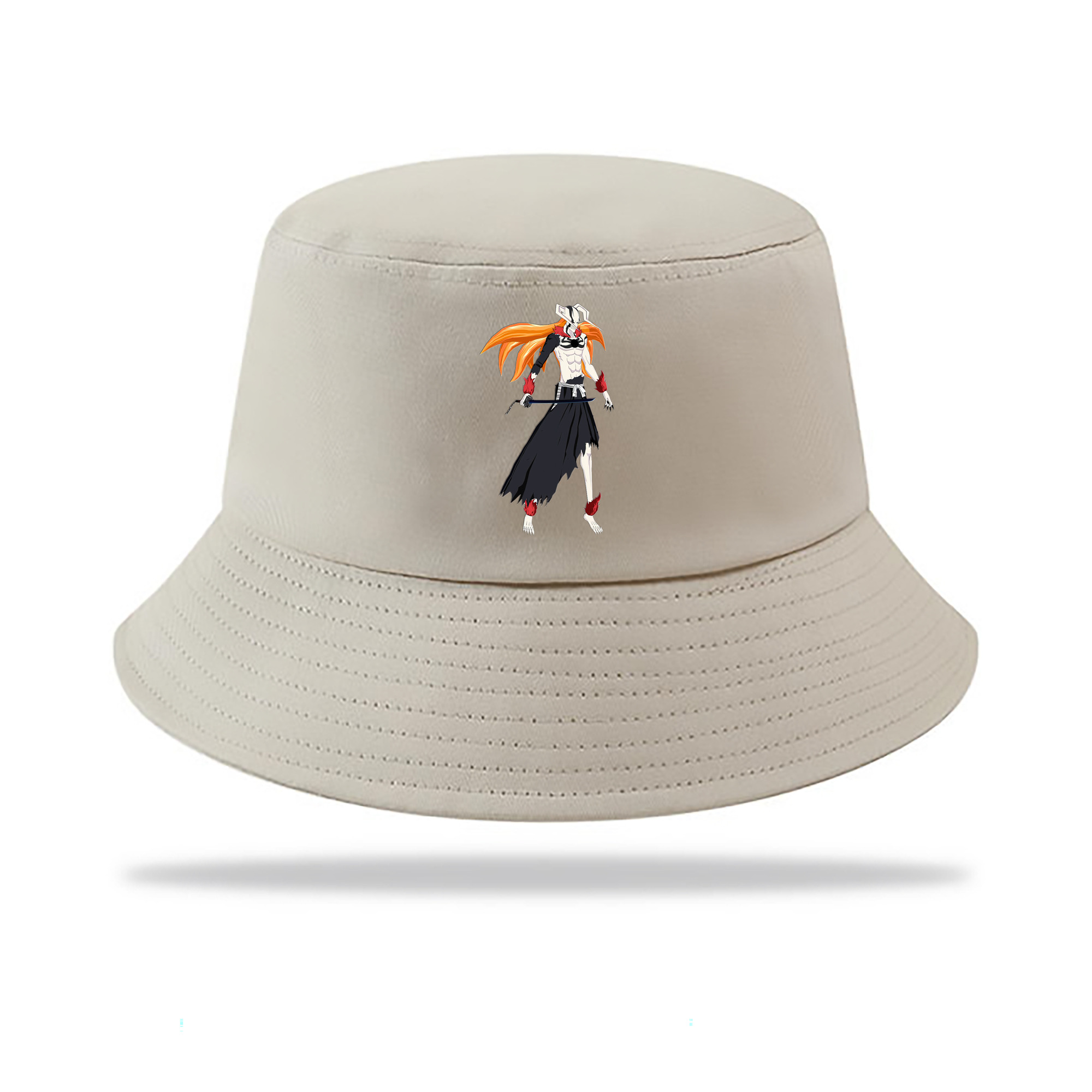 （画像用） ブリーチ 黒崎一護（くろさき いちご）BLEACH Kurosaki Ichigo アウトドア日除けバケットハット